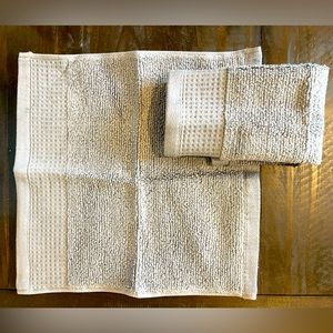 Crate&Barrel Organic Cotton Wash Cloths TWO